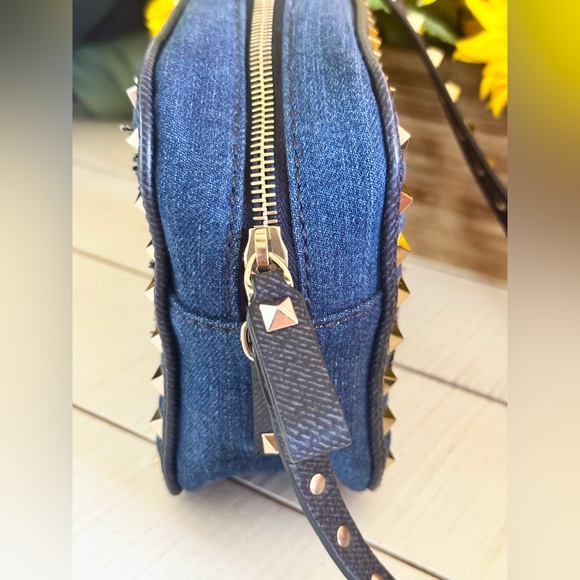 Valentino Garavani Denim Butterfly Crossbody Bag - Picture 7 of 11